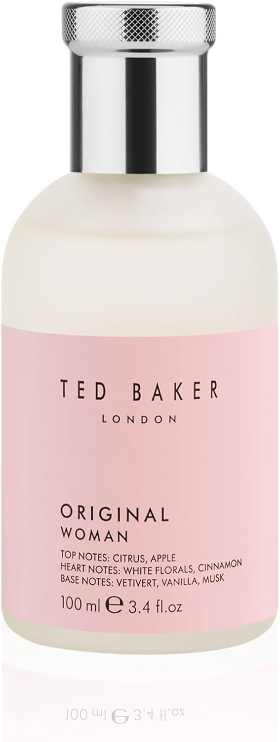 Ted Baker Woman Pink Eau de Toilette Floral Green & Fruity Perfume for Women with Peach, Bergamot, Apple, Tangerine Musk & Vanilla,Gift Idea, 3.38 fl oz / 100ml